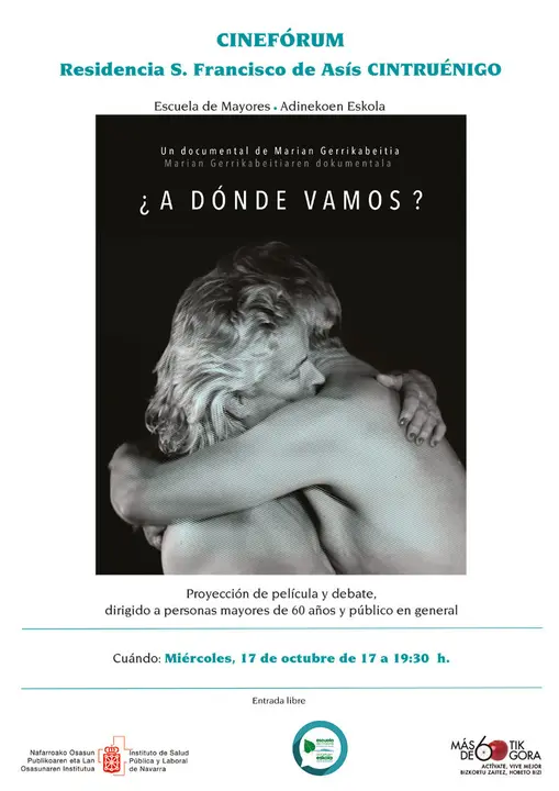 Cinef&oacute;rum en Cintru&eacute;nigo '&iquest;A d&oacute;nde vamos?' de la Escuela de Mayores