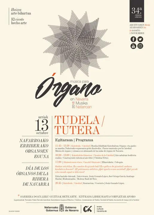 Concierto en Tudela 'M&uacute;sica para &oacute;rgano en Navarra'