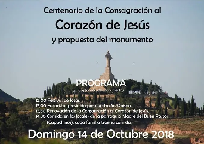 Centenario en Tudela de la Consagraci&oacute;n al Coraz&oacute;n de Jes&uacute;s y propuesta del monumento