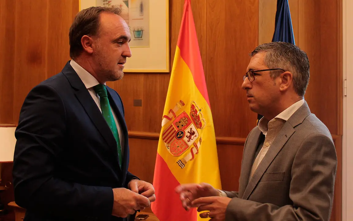 Javier Esparza con Hugo Mor&aacute;n