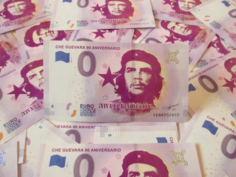 El Ché Guevara ya tiene su billete de 0 euros
