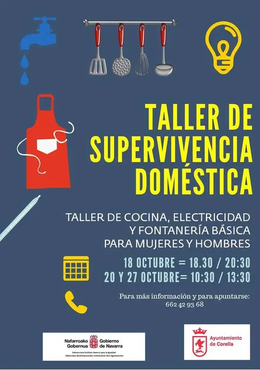 Taller en Corella de supervivencia dom&eacute;stica