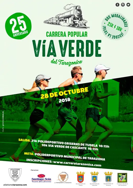 XXV Carrera Popular V&iacute;a Verde Tarazonica Tudela-Tarazona