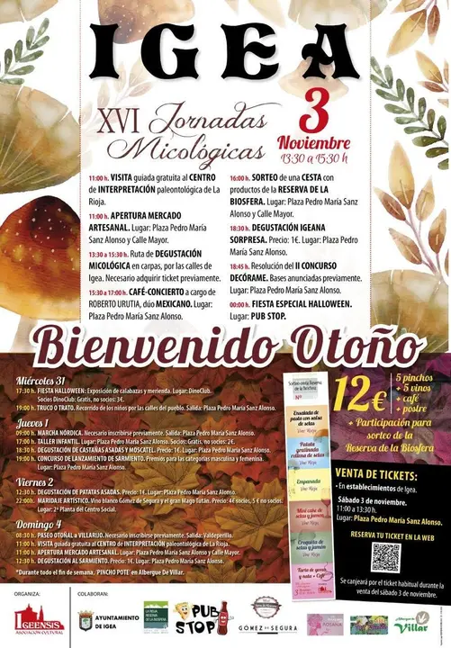 XVI Jornadas Micol&oacute;gicas de Igea