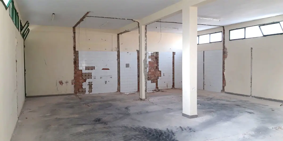 Ya han empezado las obras en el vestuario