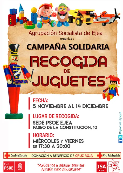 Campa&ntilde;a solidaria de recogida de juguetes en Ejea de los Caballeros
