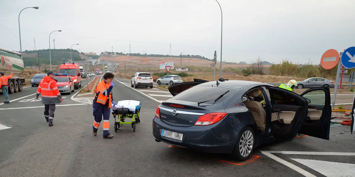 Accidente en la entrada de la AP68