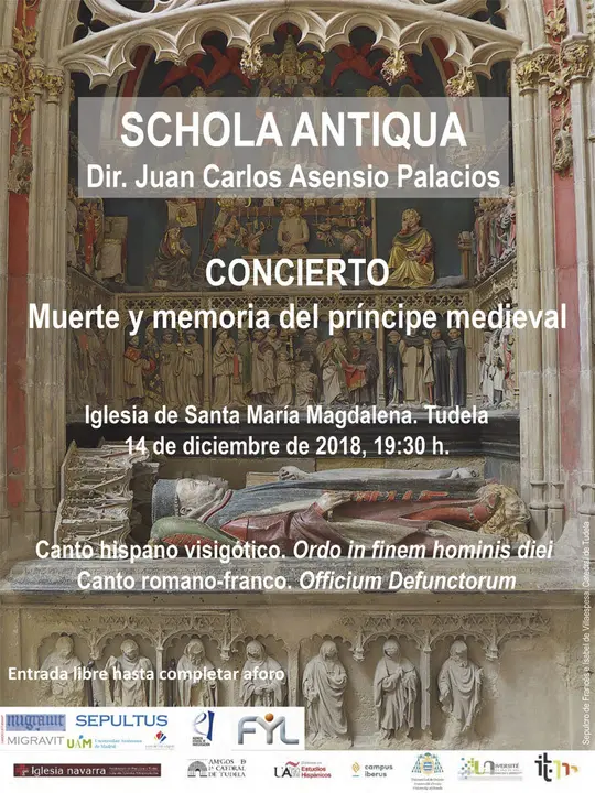 Concierto en Tudela 'Muerte y memoria del pr&iacute;ncipe medieval'