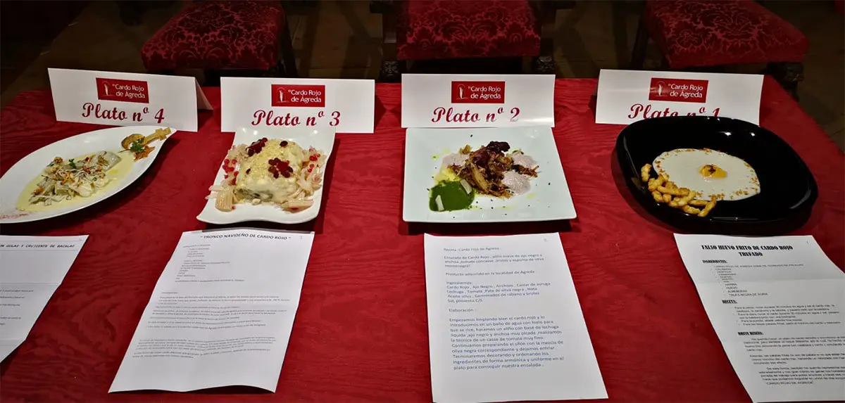 Platos presentados al concurso