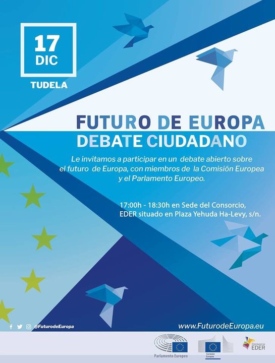 Debate abierto en Tudela sobre el 'Futuro de Europa'