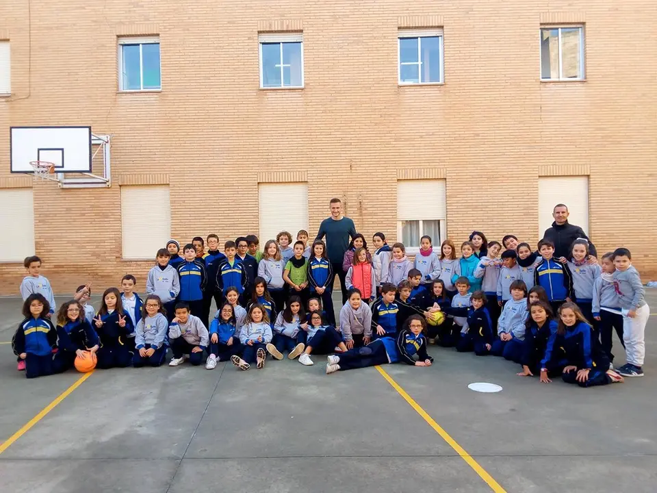 Nacho Zabal visita el Colegio La Salle El Pilar de Alfaro