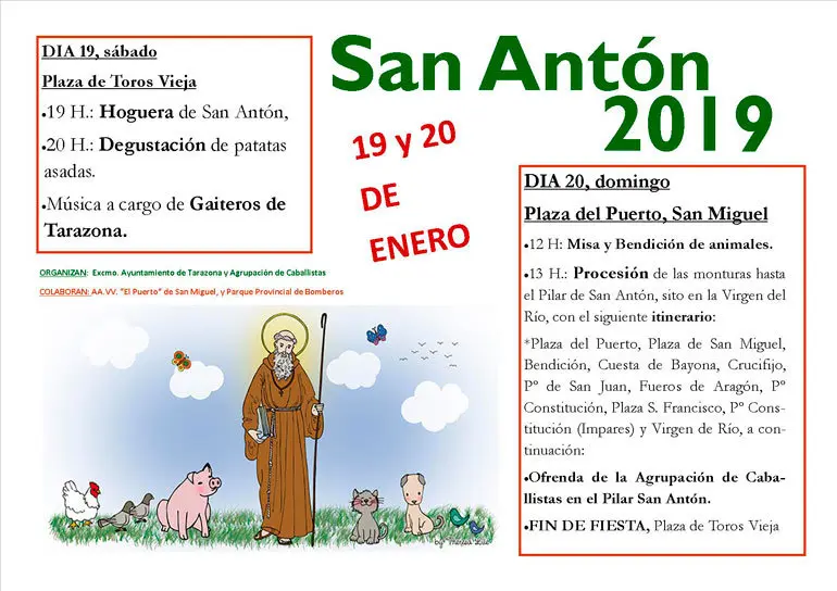 Fiestas de San Ant&oacute;n 2019 en Tarazona