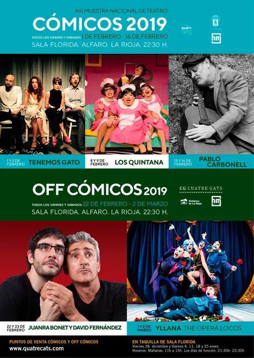 XXI Muestra Nacional de Teatro 'C&oacute;micos 2019' en Alfaro
