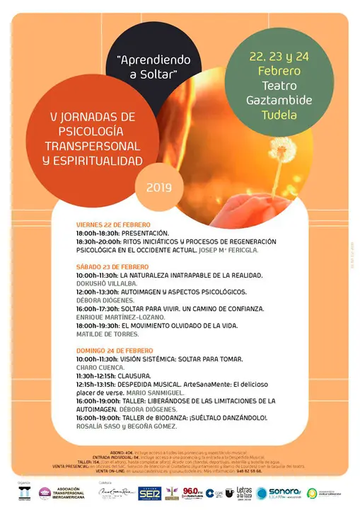 V Jornadas en Tudela de psicolog&iacute;a transpersonal y espiritualidad