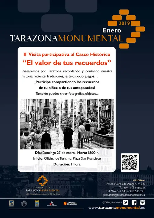 II Visita participativa al Casco Hist&oacute;rico de Tarazona 'El valor de tus recuerdos'
