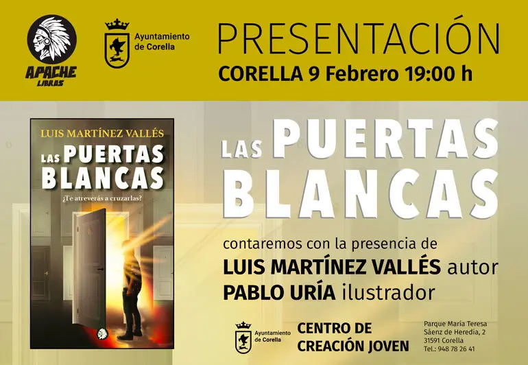Presentaci&oacute;n en Corella del libro 'Las Puertas Blancas' de Luis Mart&iacute;nez Vall&eacute;s