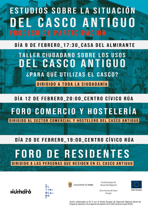 Estudios sobre la situación del Casco Antiguo de Tudela proceso de participación