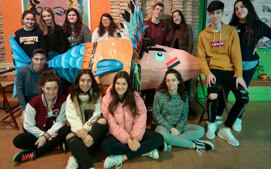 Sardina realizada por los alumnos de la Escuela de Arte de Corella