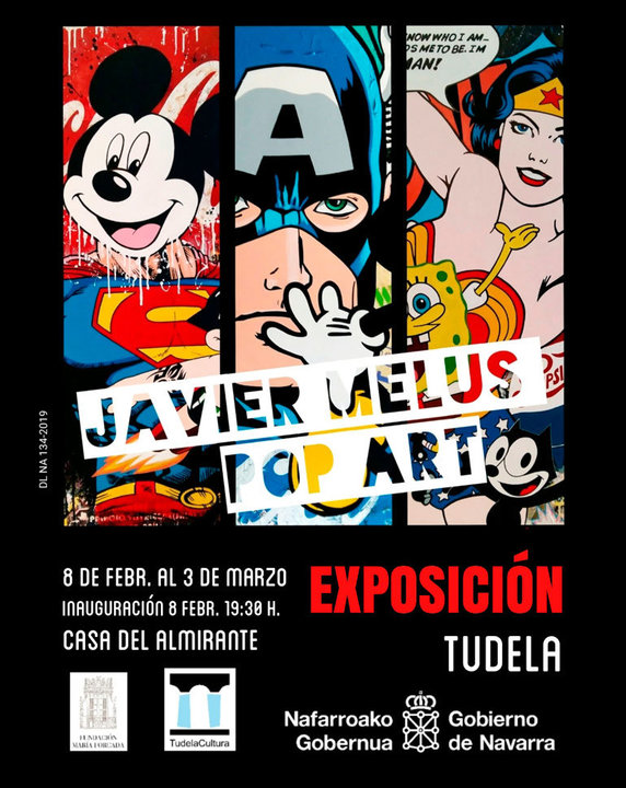 Exposición en Tudela 'Pop Art' de Javier Melus