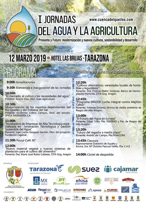 I Jornadas en Tarazona del Agua y la Agricultura