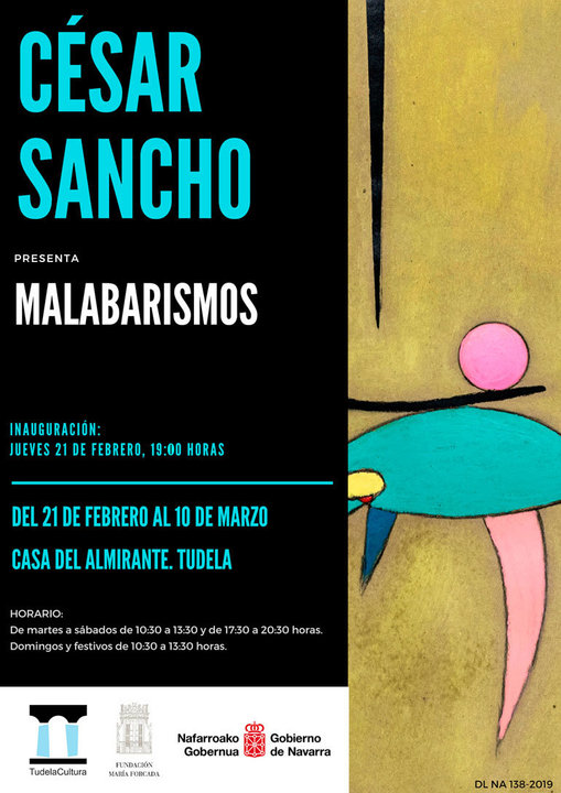 Exposición en Tudela 'Malabarismos' de César Sancho