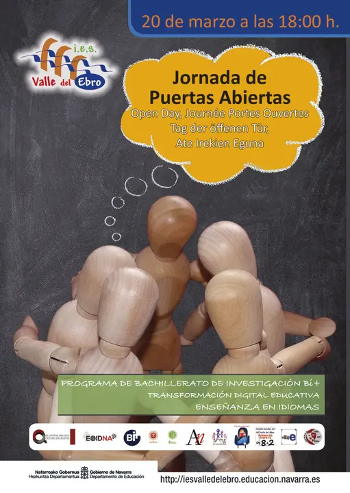 Jornada de puertas abiertas 2019 en el I.E.S. Valle del Ebro de Tudela