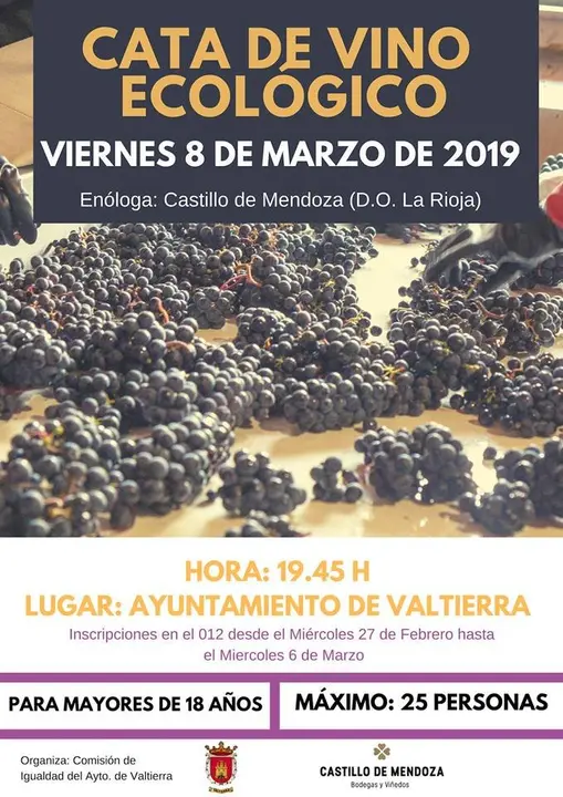 Cata en Valtierra de vino ecol&oacute;gico