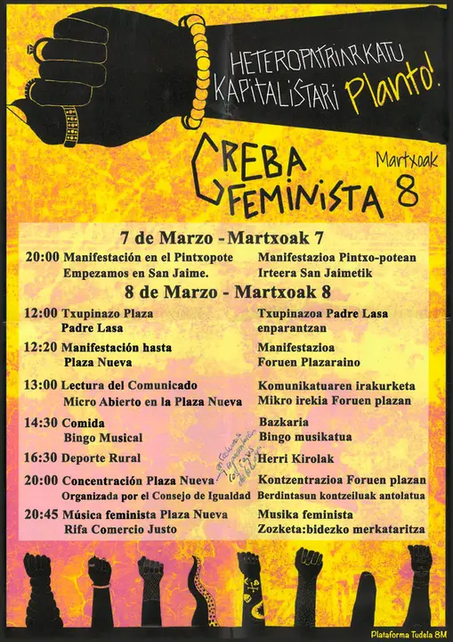 Greba feminista en Tudela