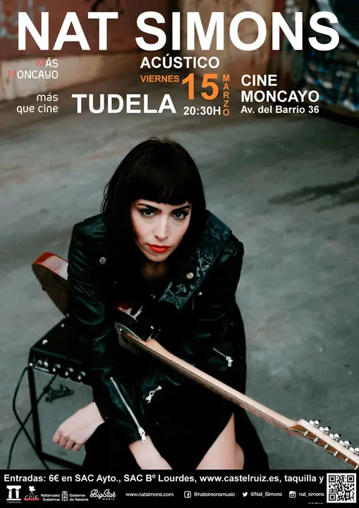 Concierto en Tudela &lsquo;M&aacute;s Moncayo&rsquo; Nat Simons en ac&uacute;stico