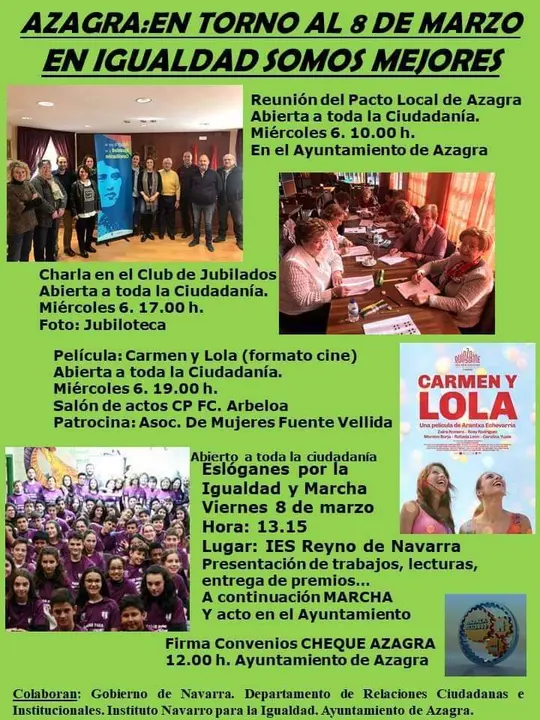 D&iacute;a Internacional de la Mujer 2019 en Azagra