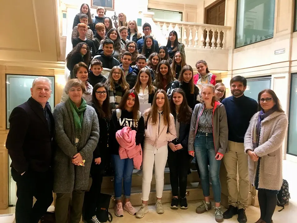 Alumnos del IES Valle del Ebro reciben a alumnos de intercambio alemanes