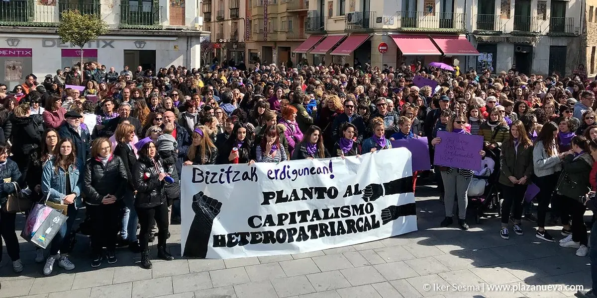 8M en Tudela esta ma&ntilde;ana