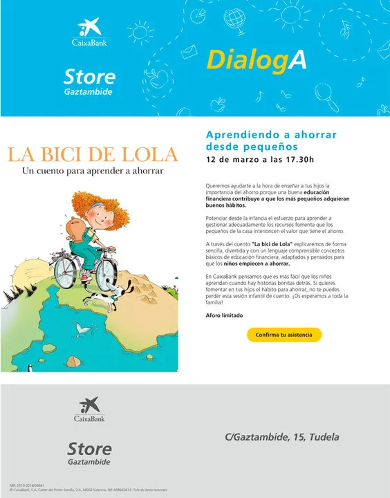 Cuentacuentos en Tudela &lsquo;La bici de Lola&rsquo;