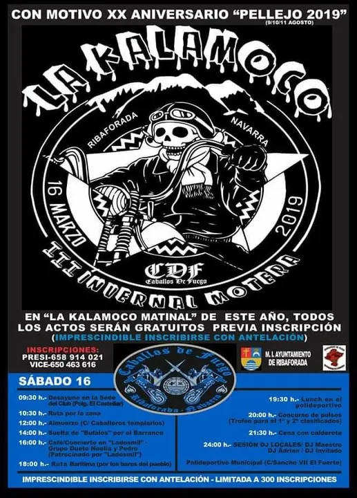 III Invernal motera 'La Kalamoco&rsquo; 2019 en Ribaforada