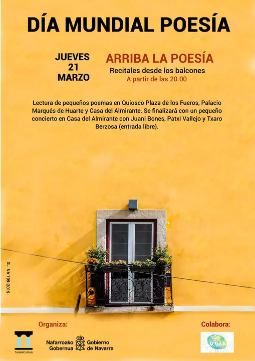 D&iacute;a Mundial de la Poes&iacute;a 2019 en Tudela