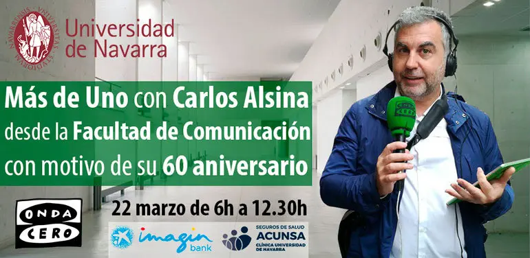 Emisi&oacute;n desde Pamplona del programa de Onda Cero &lsquo;M&aacute;s de Uno&rsquo; con Carlos Alsina