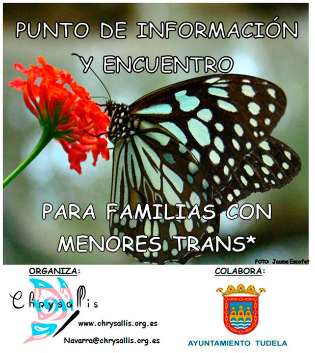 Punto de información y encuentro en Tudela para familias de menores en situación de transexualidad