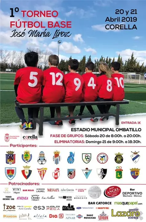 I Torneo de f&uacute;tbol base Jos&eacute; Mar&iacute;a Liroz en Corella