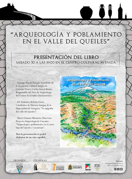 Presentaci&oacute;n en Cascante del libro &lsquo;Arqueolog&iacute;a y poblamiento en el Valle del Queiles&rsquo;