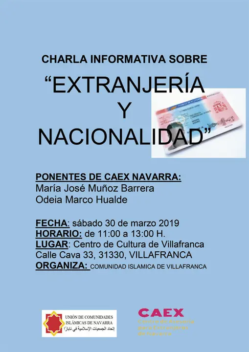 Charla informativa en Villafranca en materia de extranjer&iacute;a
