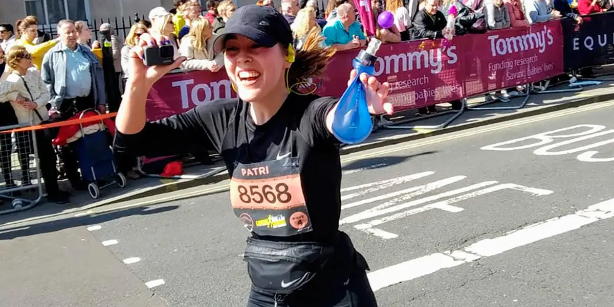 Patricia P&eacute;rez corriendo la Media Marat&oacute;n de Londres
