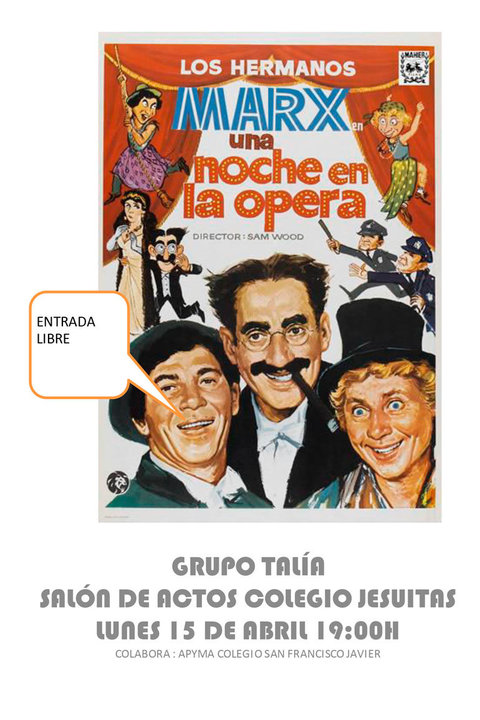 Teatro en Tudela ‘Una noche en la ópera’ con los hermanos Marx