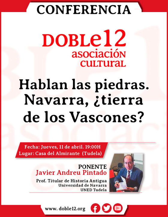 Conferencia en Tudela ‘Hablan las piedras. Navarra, ¿tierra de los Vascones?
