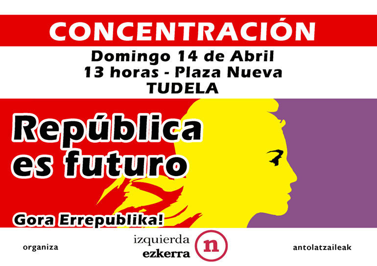 Concentración en Tudela ‘República es futuro’