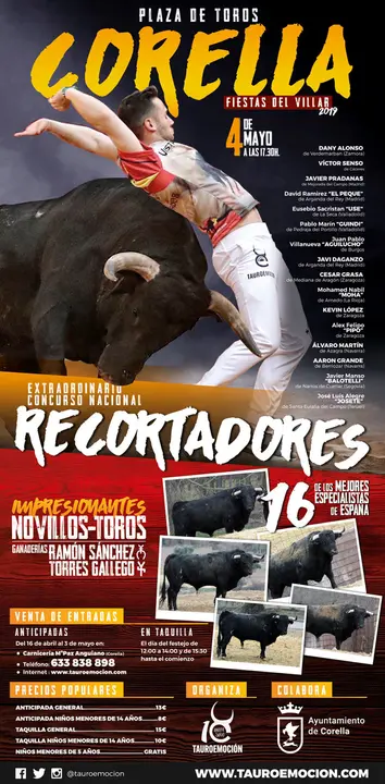 Concurso Nacional de Recortadores en Corella