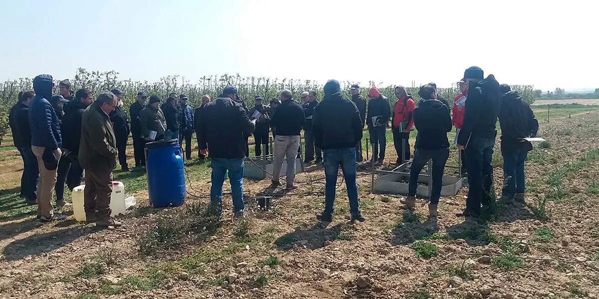 La jornada se celebr&oacute; en la Finca Experimental de INTIA en Cadreita