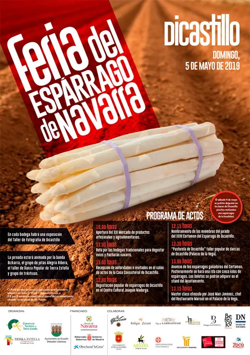 Feria del esp&aacute;rrago de Navarra 2019 en Dicastillo