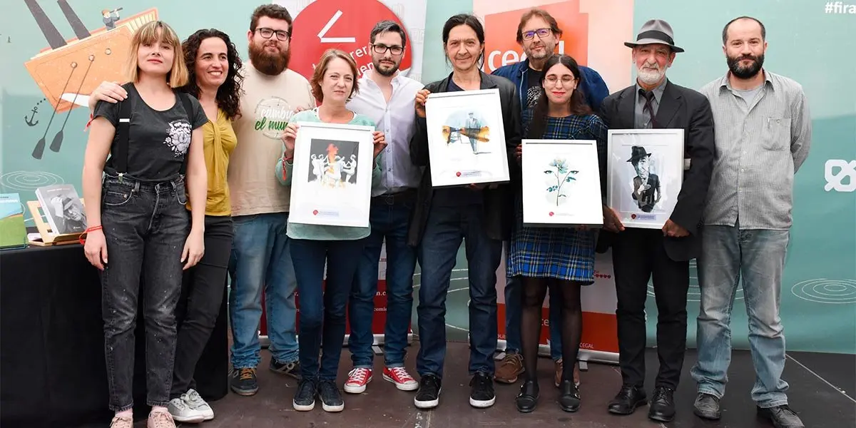 Mikel Iglesias, de la librer&iacute;a Letras a la taza, en la II Premios Los Libreros Recomiendan de Valencia