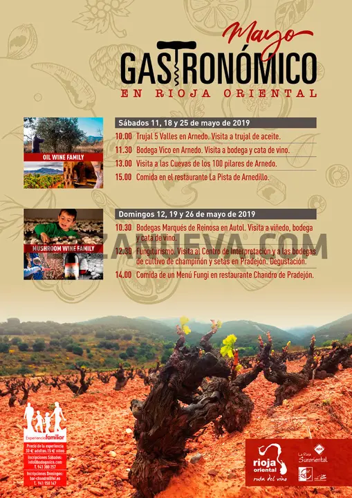 Mayo gastron&oacute;mico 2019 en Rioja Oriental