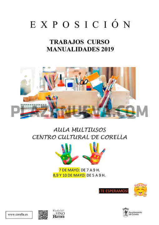 Exposici&oacute;n en Corella de los trabajos realizados durante el Curso de Manualidades 2019